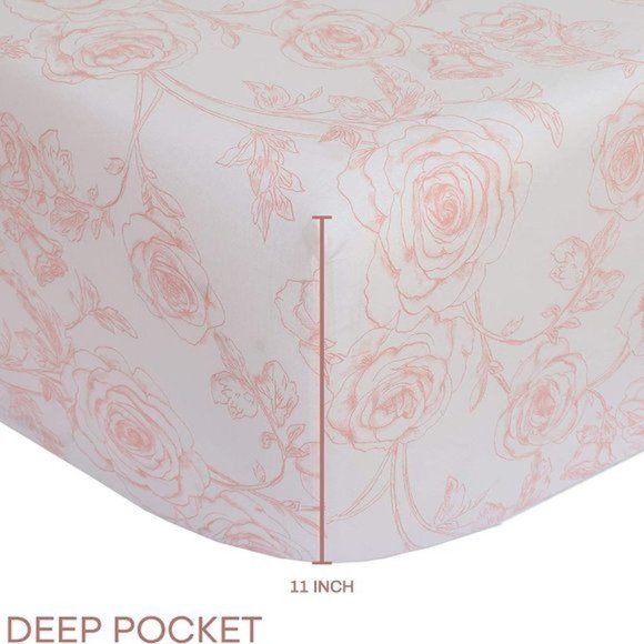 New 4 Piece 100% Cotton Sheet Set - Picture 9 of 16